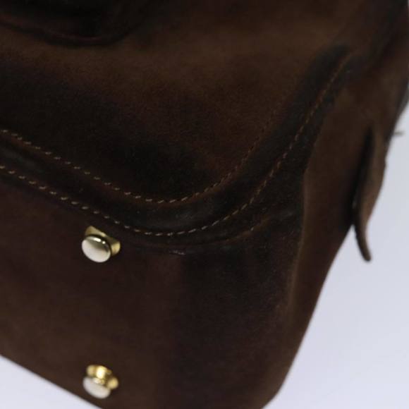 CELINE Hand Bag Suede Brown Auth 80059 - Picture 10 of 16